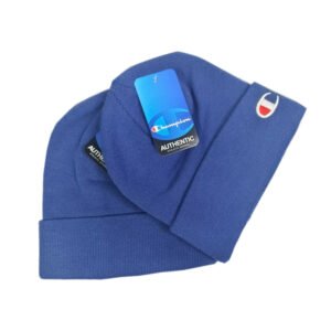 Champion Knit Cuffed Winter Beanie-Blue