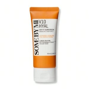 SOME BY MI V10 Hyal Air Fit Sunscreen SPF 50 – 1.69oz, 50ml – Korean Centella Sunscreen for Face with UV Protection – Non-Greasy, No White Cast, No Eye Irritation for Sensitive Skin – Korean Skin Care