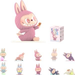 LABUBU The Monsters Lazy Yoga Series Figures, The Monsters Blind Box Figures, Random Design Action Figures Collectible Toys Home Decorations, Holiday Birthday Gifts for Boys and Girls, Single Box