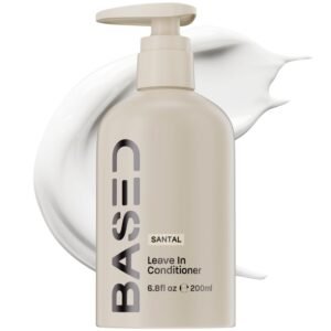 BASED Leave-In Conditioner, Instant Frizz Control, Hydrates & Nourishes Hair, Premium Leave-In Conditioner for Men, Healthier-Looking Frizz-Free Hair in Minutes, 6.8 Fl Oz