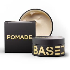 BASED Pomade for Men, Quality Hair Care with Medium Hold, Natural Shine & Fragrance, Easy to Apply & Great for All Hair Types, Hydrating and Nourishing Pomade, 3 Oz
