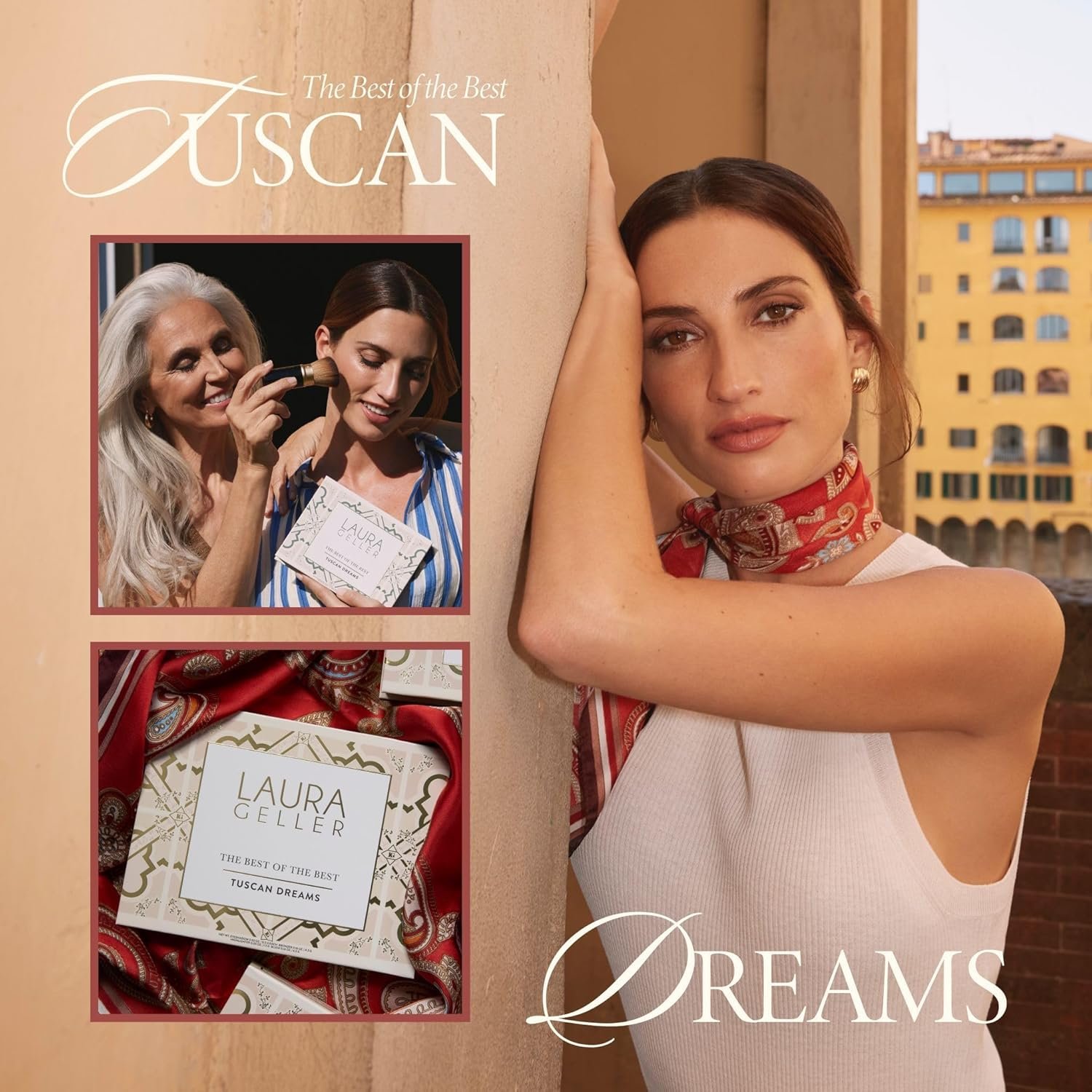 LAURA GELLER NEW YORK The Best of the Best Baked Palette - Tuscan Dreams - Full Size - Includes Bronzer, Blush, Highlighter and 6 Eyeshadows - Travel-Friendly (Best of the Best Tuscan Dreams) - Image 3