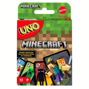 112pcs UNO Block-based Game Edition Cards, Fun & Engaging Multi-player Card Game for Entertaining, Features Exclusive Block-based Game Artwork & Creeper Card, Ideal for Various Social Gatherings & Events